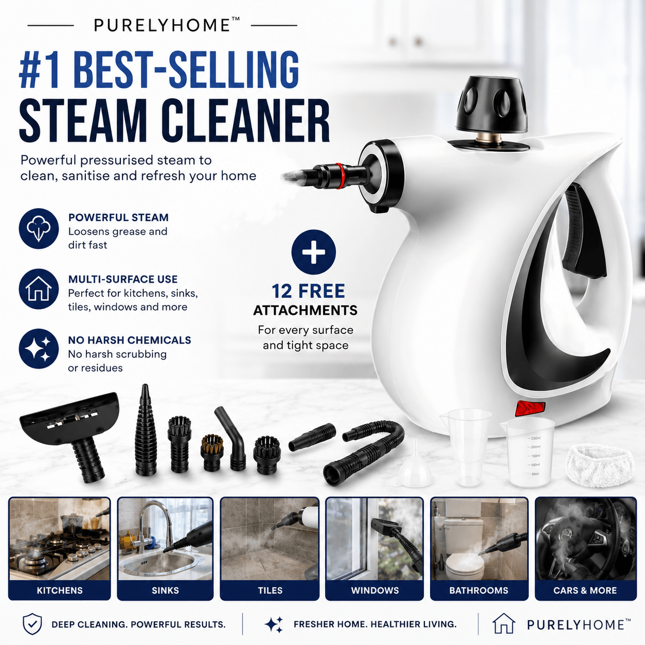 SteamBlitz Pro: Your All-in-One Deep Cleaning Solution